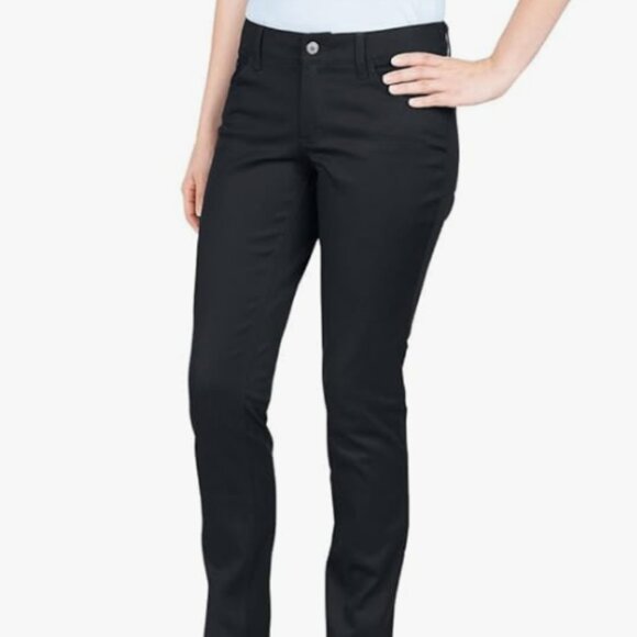 Dickies Juniors Curvey Five-Pocket Skinny Pant HH014 Black - Picture 1 of 2